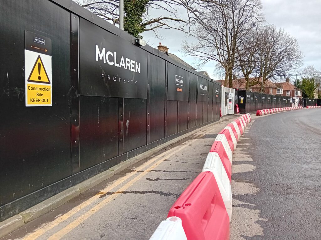 St. Gabriel’s Lodge - mclaren construction - hoarding panels