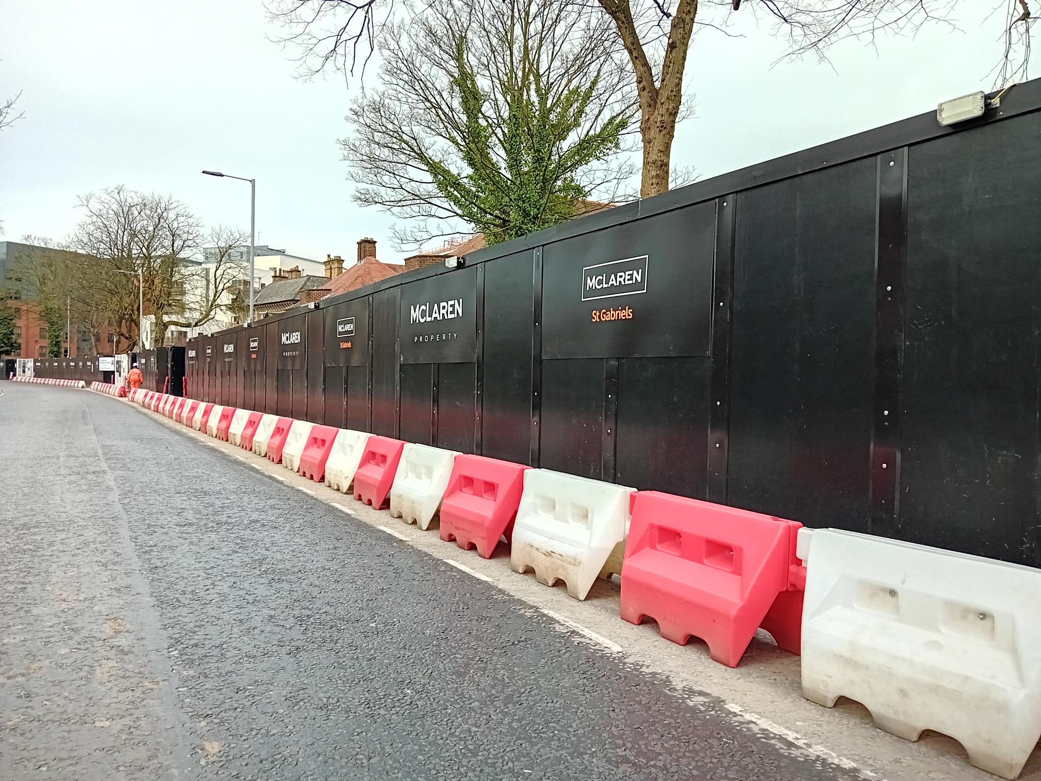 St. Gabriel’s Lodge - mclaren construction - hoarding panels