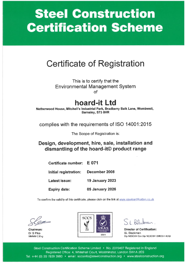 BS EN ISO 14001 – Environmental Management System