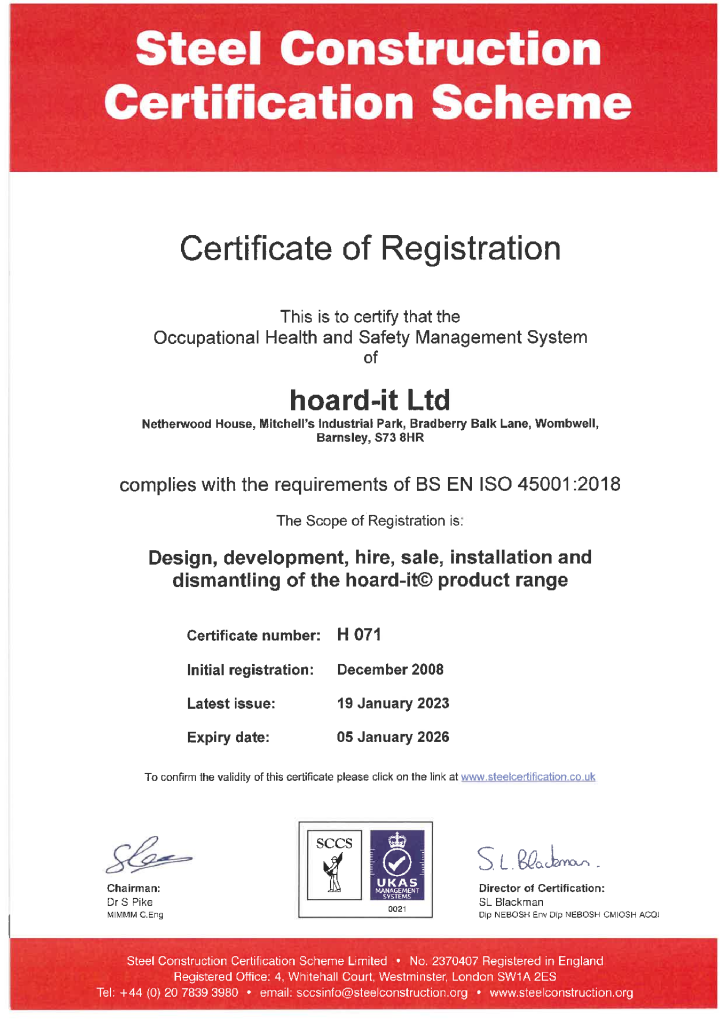 BS EN ISO 45001 – Occupational Health and Safety Management System
