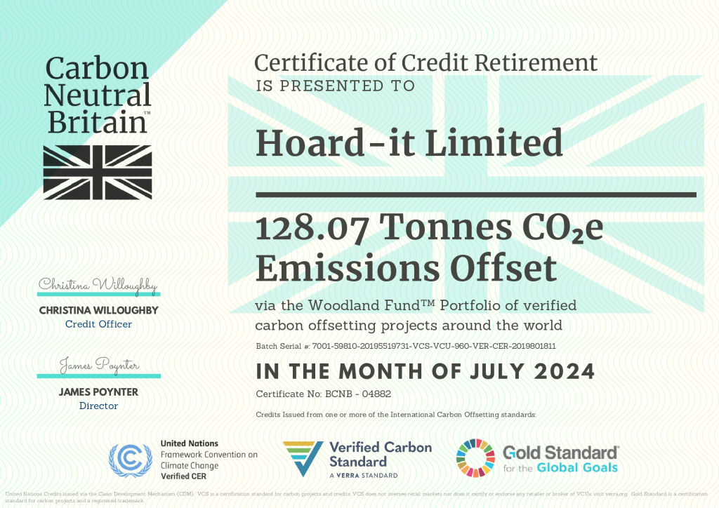 Carbon Neutral Offset Certification