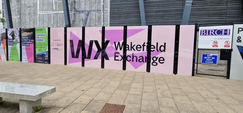 hoarding graphics panels for wakefield exchange